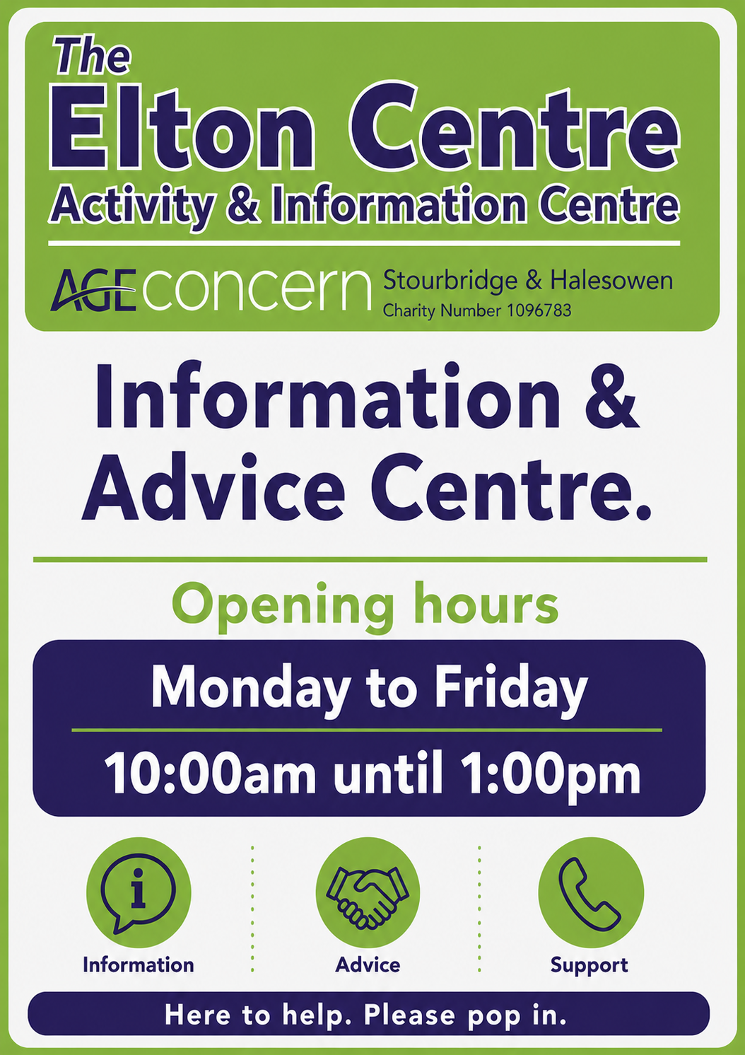 Age Concern Stourbridge (Elton Centre) - Advice and Information